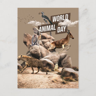 World Animal Day Postcard