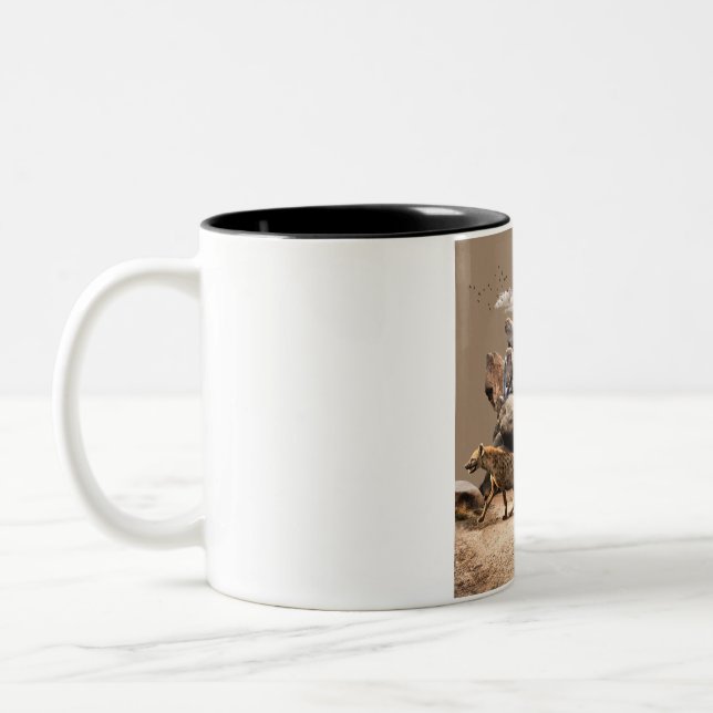 World Animal Day Two-Tone Coffee Mug (Left)