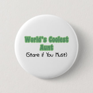 World&apos;s Coolest Aunt 6 Cm Round Badge