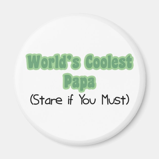 World's Coolest Papa Magnet (Front)