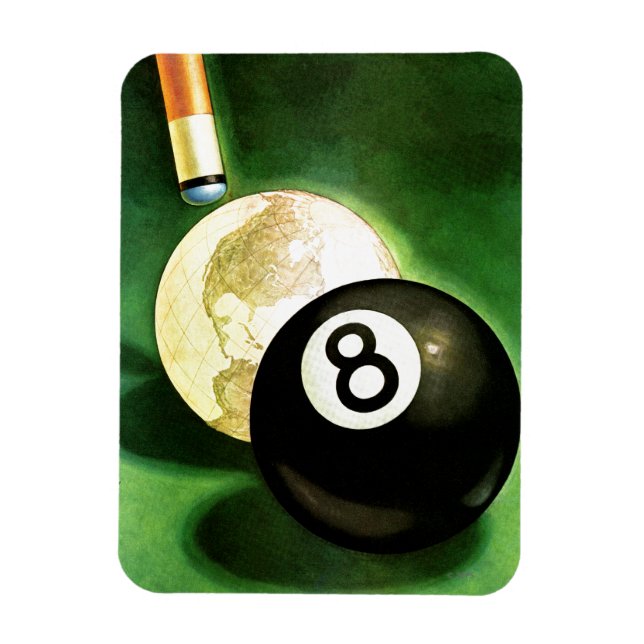 World as Cue Ball Magnet (Vertical)