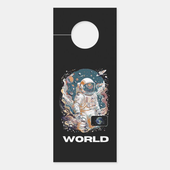 World Astronaut design  Door Hanger (Front)