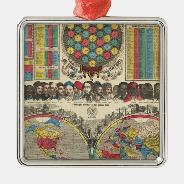 World At One View Metal Tree Decoration (Front)