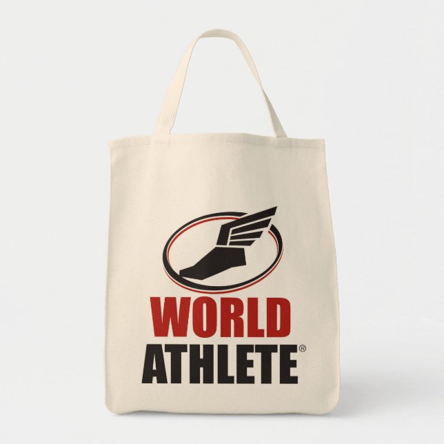 World Athlete® Grocery Tote Bag (Front)