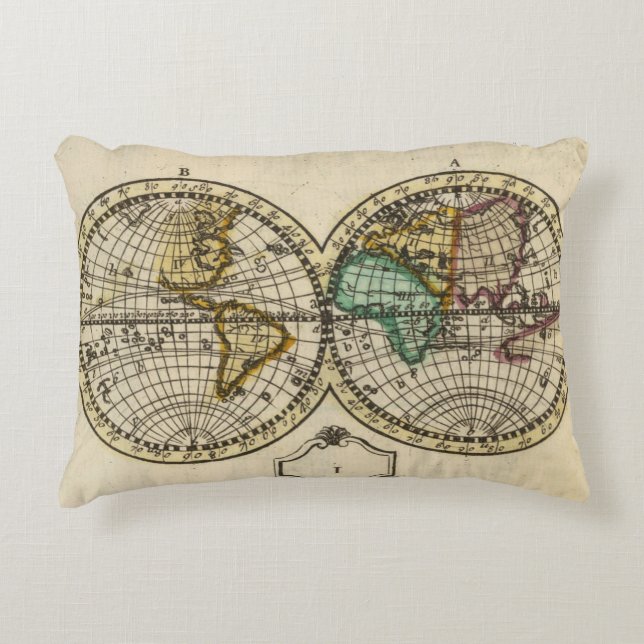 World Atlas Decorative Cushion (Front)