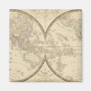 World Atlas Map Magnet