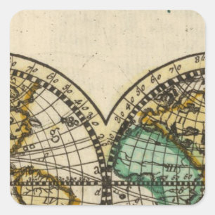 World Atlas Square Sticker