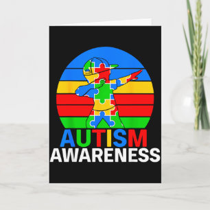 World autism awareness 2 april autism cute dabbing card