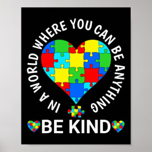 World Autism Awareness Day 2023 - Be Kind Autism A Poster