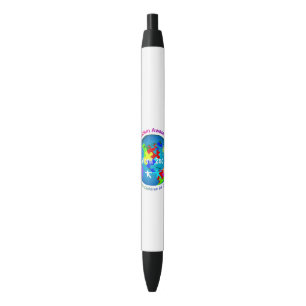 World Autism Awareness Day Black Ink Pen