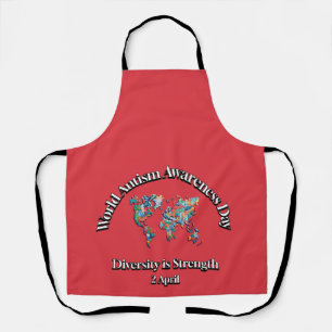 World Autism Awareness Day. Diversity is Strength Apron