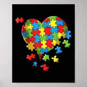 World Autism Awareness Day Heart Poster