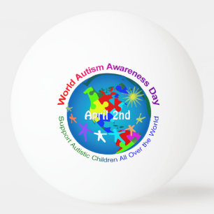 World Autism Awareness Day Ping Pong Ball