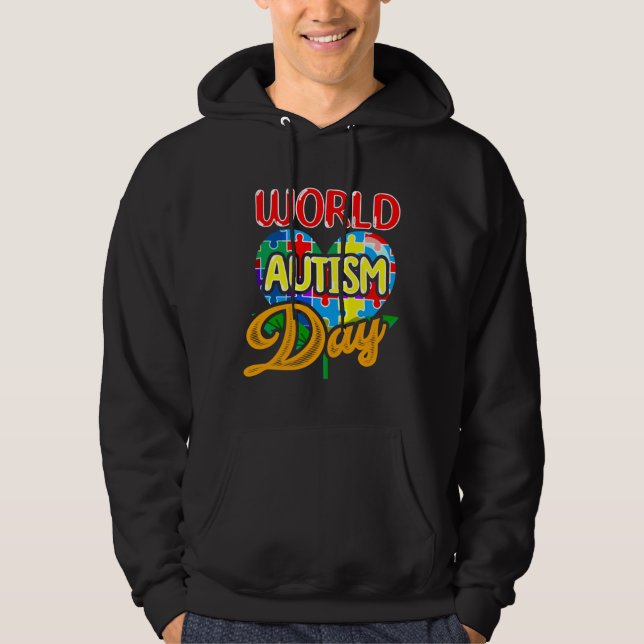 World Autism Awareness Day Tank Top Hoodie For Aut (Front)