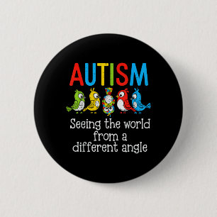 World Autism Day Seeing The World from a Different 6 Cm Round Badge