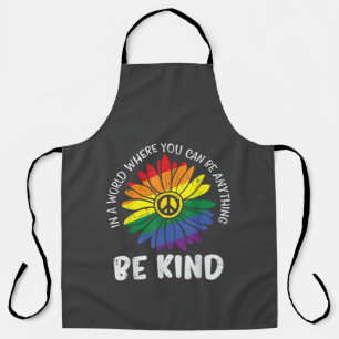 World Be Kind Rainbow Apron