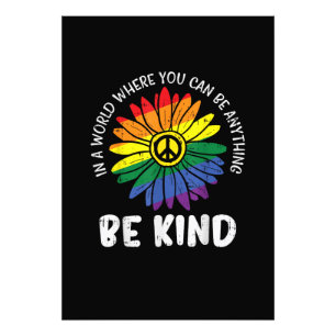 World Be Kind Rainbow Photo Print