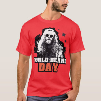 World Beard Day sticker and t 3 T-Shirt