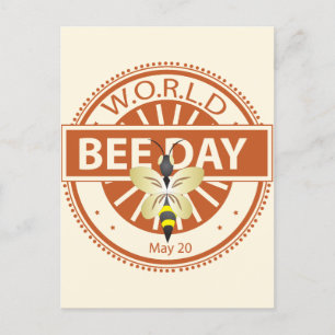 World Bee Day Postcard