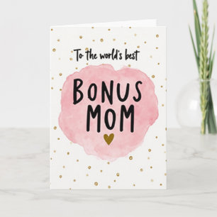 World Best Bonus Mom Card