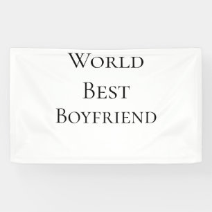 World best boyfriend husband man valentine's day m banner
