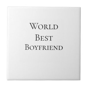 World best boyfriend husband man valentine's day m ceramic tile