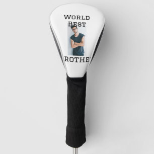 World best brother add name text sports text simpl golf head cover