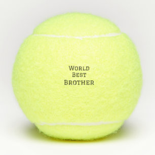 World best brother add name text sports text simpl tennis balls