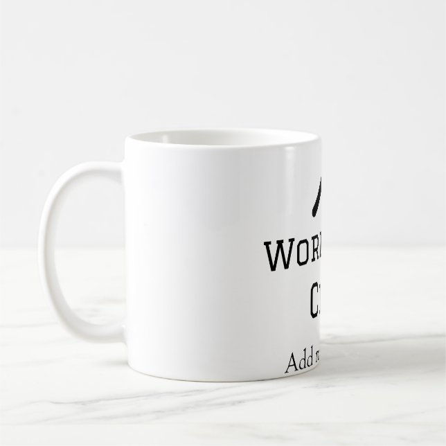 World best chef add name text cooking best barbecu coffee mug (Left)