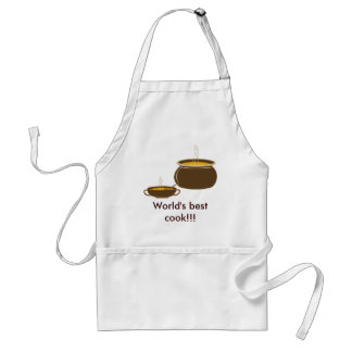 World' best cook!!! - Cauldron with hot soup Standard Apron