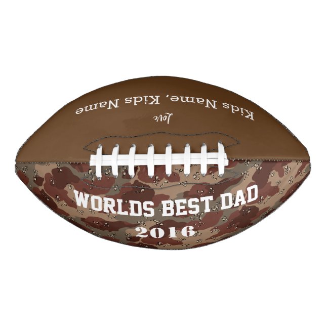 World Best Dad, Customisable Football (Front)