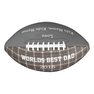 World Best Dad, Customisable Football Gift,