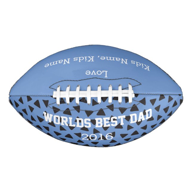 World Best Dad, Customisable Football Gift, (Front)