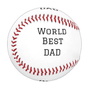 World best DAD FATHER add name text sports text  Baseball