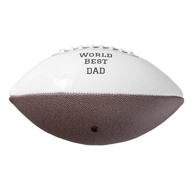 World best DAD FATHER add name text sports text  Football (Rotated 270)