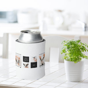 World Best Dog Mum   Collage Dog Photo Can Cooler