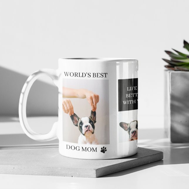World Best Dog Mum | Collage Dog Photo Mug (Creator Uploaded)