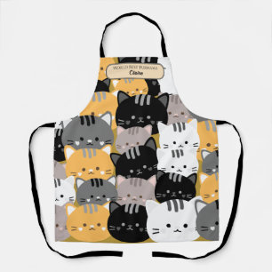 World Best Furmama Mother's Day Cats Patterns Apron