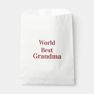 World best Grandma grandmother grandparents pink n Favour Bag