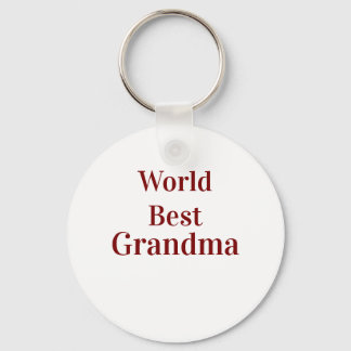 World best Grandma grandmother grandparents pink n Key Ring