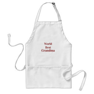 World best Grandma grandmother grandparents pink n Standard Apron