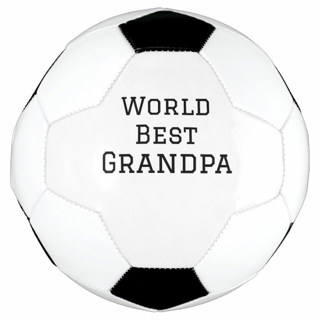 World best Grandpa add name text sports text simpl Soccer Ball (Front)