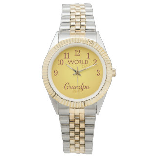 World best Grandpa ever Gold Watch