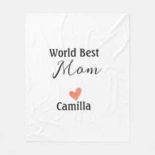 World best mom happy mother's day grandma namheart fleece blanket