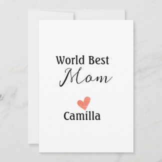 World best mom happy mother's day grandma namheart holiday card