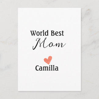 World best mom happy mother's day grandma namheart holiday postcard
