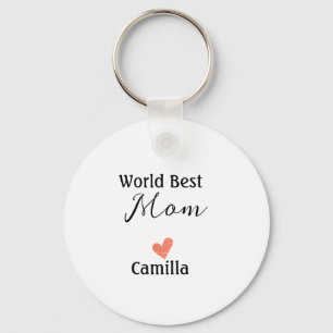 World best mom happy mother's day grandma namheart key ring