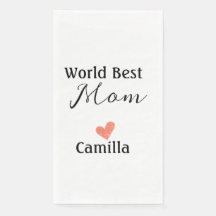 World best mom happy mother's day grandma namheart napkin