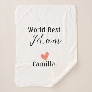 World best mom happy mother's day grandma namheart sherpa blanket