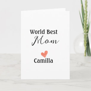 World best mum happy mother's day grandma namheart card